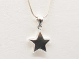 0.925 Sterling Silver 3.9g Snake Chain Star Pendant 18 In Do0526rde