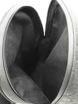 Gucci Medium Backpack In Logo-debossed Rubber-effect Black Leather Fw0426erxdu