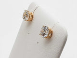 3.0 Cttw Lab Grown Diamonds 14k Yg 1.5g Screw Back Stud Earrings Do0726rrxde