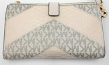 Michael Kors Jet Set Travel Double Zipper Wristlet Wallet Eb0424prdu