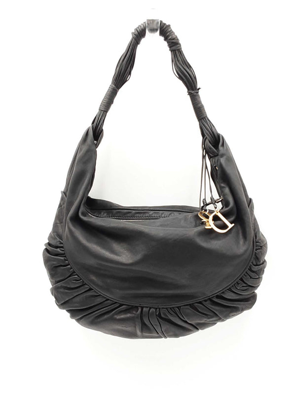 Christian Dior Gypsy Black Leather Hobo Bag Sd0725lzxdu