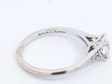 Oval Diamond Ring In 18k White Gold 3 Grams Size 8.75 Eb1224lexzdu