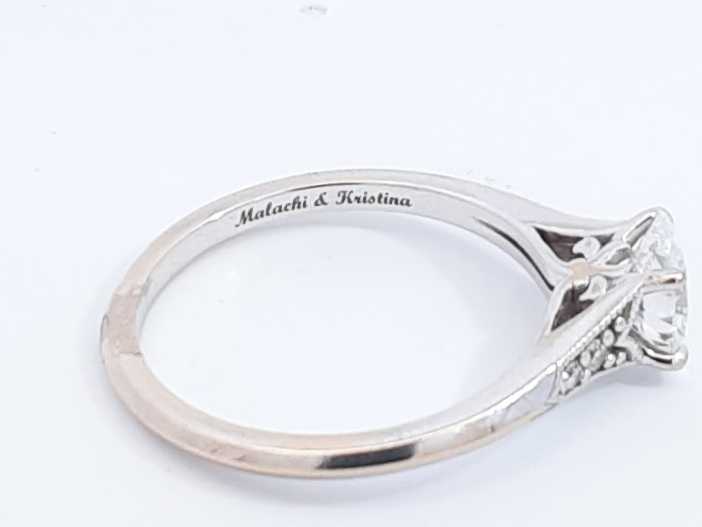 Oval Diamond Ring In 18k White Gold 3 Grams Size 8.75 Eb1224lexzdu