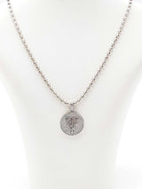 Diamond & 10k Gold "Twn" Pendant Necklace 35.4 Grams 24.5 Inch Fw0526lrxzd7