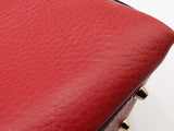 Gucci Interlocking G Red Leather Top Handle Bag Eb0726wxzdu