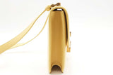 Yves Saint Laurent Yellow Calfskin Carre Shoulder Bag Eb1225wrxsa