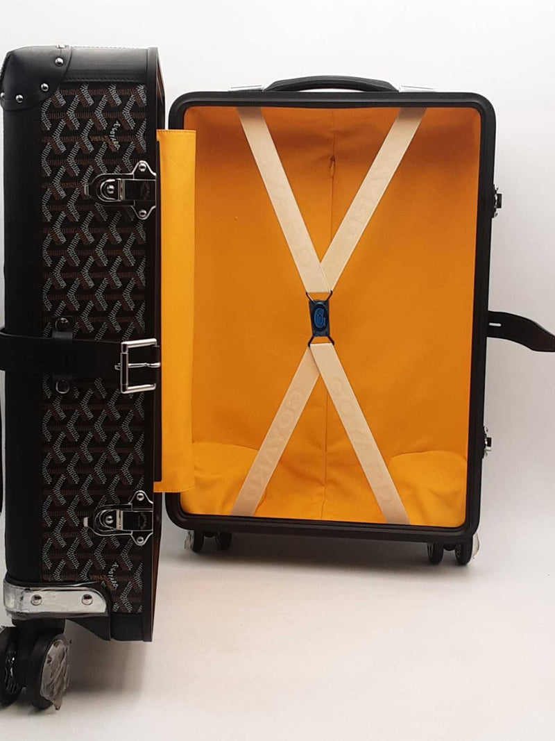 Goyard Bourget Pm Trolley Suitcase Black Aa0825erxzsa