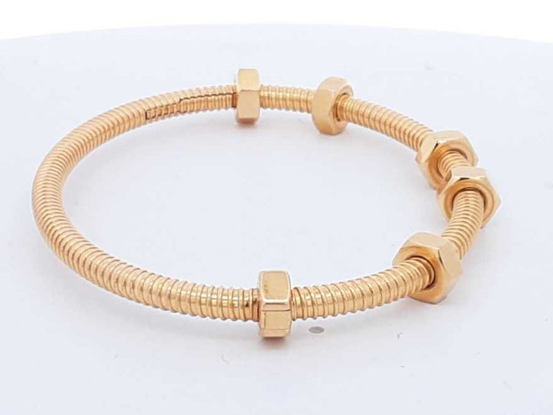 Cartier Ecrou De Cartier 18k Yellow Gold Bracelet 27.5 Grams Size 16 Eb824rixzsa