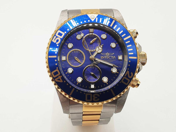 Invicta 1773 43 Pro Diver Chronograph Two-tone Steel Quartz Watch Do1025exde