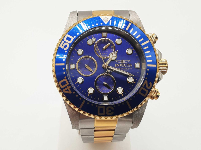 Invicta 1773 43 Pro Diver Chronograph Two-tone Steel Quartz Watch Do1025exde