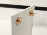 2.6 Cttw Double Stud Earring 18k Yellow Gold 3.1 Grams Mk0726wzxmia
