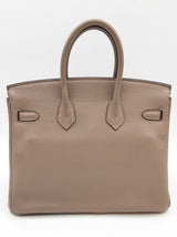 Hermes Birkin 25 Gris Asphalte Gray Togo Gold Hardware Handbag Do0925lerxzde
