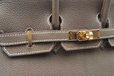 Hermes Birkin 25 Etoupe Togo Leather Eb0126exxzsa