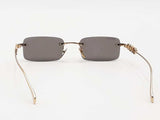Gucci Gg1808s Rectangle Glasses Gold With Case Aa0826czsa