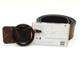 Louis Vuitton Lv Circle Reversible Black Belt 95/38 Sd1125lcrde