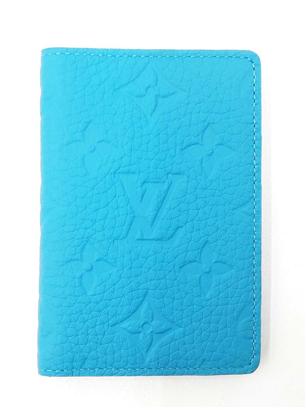 Louis Vuitton Pocket Organizer In Turquoise Taurillon Leather Fw0725wzxdu