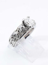 0.65 Ctw Diamond Platinum Skeleton Engagement Ring 13.6 Grams Size 5 Fw1025crxdu