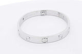 Cartier 18k White Gold Love Bracelet With Diamonds 29.2g Size 16 Eb0226rrxzsa