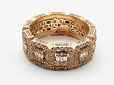 3.90 Cttw Natural Diamonds 14k Yg 12.3g Eternity Ring Size 12.75 Do0726lwxzde
