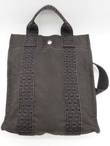 Hermes Herline Gray Toile Canvas Backpack Do0526orxde