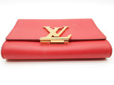 Louis Vuitton Louise Red Leather Chain Shoulder Bag Do0726cxzde