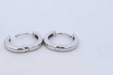 0.56cttw Diamond Hoop Earrings In 18k White Gold 6.7 Grams Eb0426ixzde
