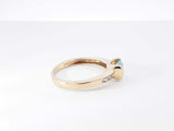 Blue Topaz & Cubic Zirconia Ring In 14k Yellow Gold. 3.8 Grams Size 8 Fw0126oxdu