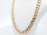 14k Yellow Gold 31.2 Grams Concave Curb Chain 20 In Aa0526lizxsa
