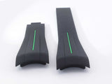 Rubber B M103-bk/vcfg Black Watch Band Aa0623lrrsa