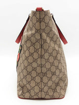 Gucci Gg Supreme Coated Canvas Embroidered Floral Tote Bag Eb0526clrsa