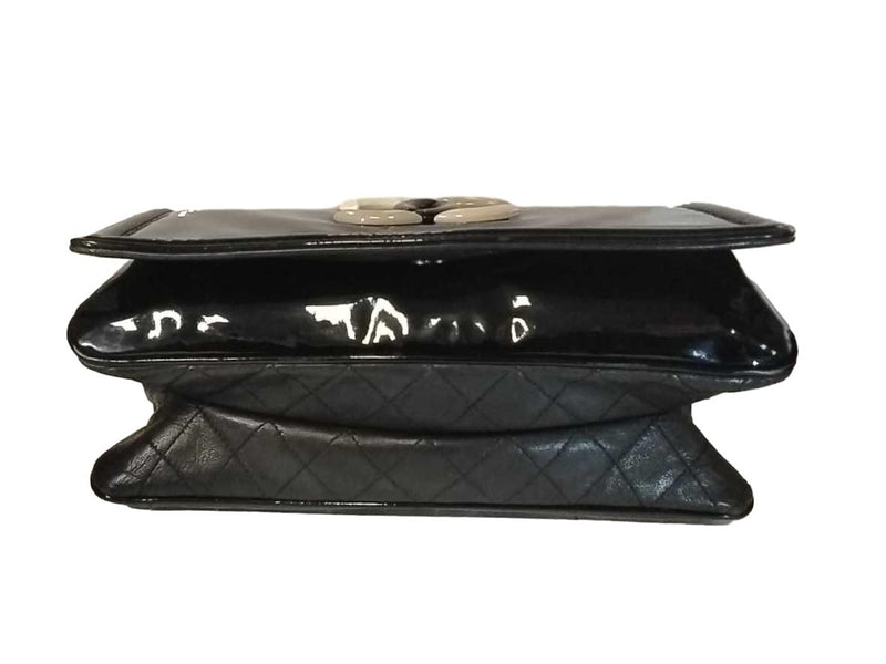 Chanel Lipstick Flap Black Patent Shw Black / Handbag Jg1025l0crmia