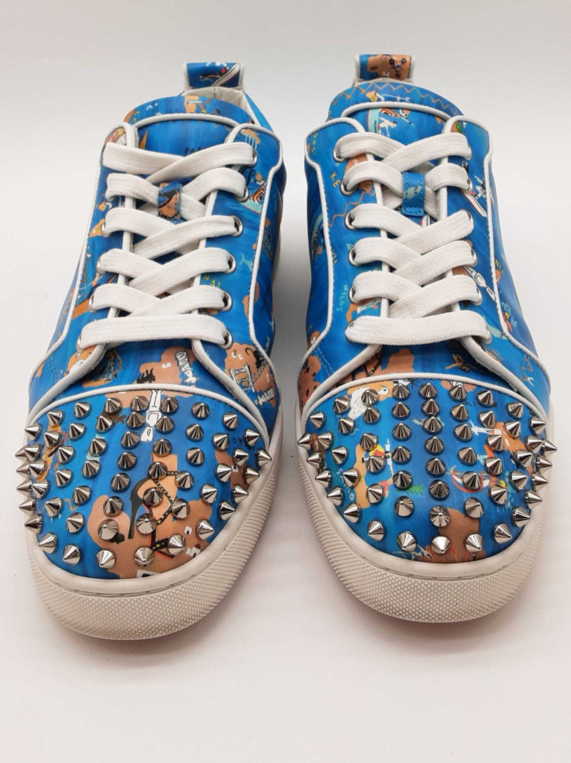 Christian Louboutin Orlato Flatca Odyssey Blue Shoes Size Eu 41 M Do0525lixde