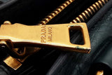 Prada Vitello Teal Leather Tote Bag Eb0526iixde