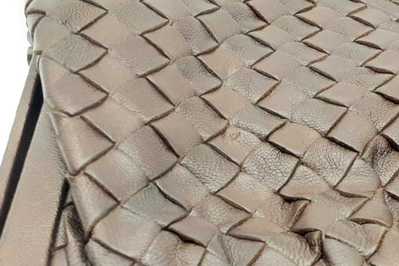 Bottega Veneta Brown Intrecciato Leather Clutch Fw1124oxzdu