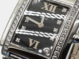 Patek Philippe 25mm Twenty-4 Black Dial Diamond Bezel Steel Quartz Watch Do0525cxzxde
