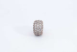 Pandora Rose Gold Plated Sparkling Pave Triple Row Charm 2.3 Grams Eb1024rdu