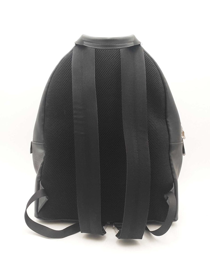 Fendi Karlito Karl Lagerfeld Black Leather Backpack Sd1024orzsa