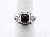 David Yurman Onyx, Diamond & Sterling Silver Petite Albion Ring 5.3 Grams Size 6.25 Fw0525oxzdu