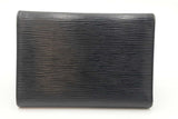Louis Vuitton Black Epi Leather Porte Tresor Wallet Eb0626lrxdu