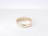 0.25 Cttw Diamond & 14k Yellow Gold Wedding Band 4.7 Grams Size 10 Fw0926wrzdu