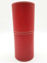 Ferrari Red Leather Wood Tube Collectible Do1025crde