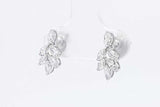 0.48cttw Lab Grown Marquis Diamond Stud Earrings 14k White Gold 1.3g Eb0826wrxsa