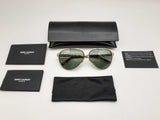 Yves Saint Laurent Ysl Sl734 Gold Brown Frames Green Lens Sunglasses Do0125exde