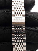 Gucci G Timeless 27mm Diamond, Mother Of Pearl & Steel Quartz Watch Fw0126wrxdu