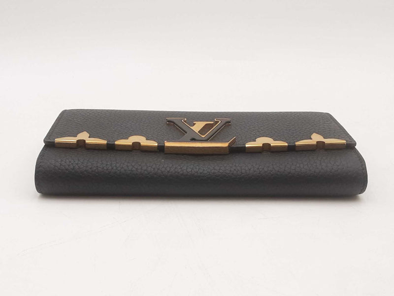Louis Vuitton Capucines Black Taurillon Leather Wallet Sd0925rzxsa