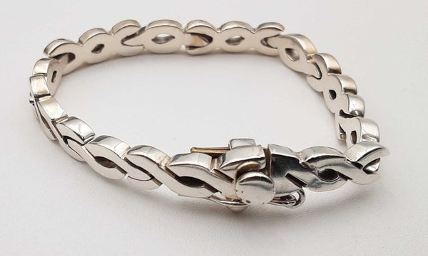 Sterling Silver Fancy Braided Link Bracelet 6.5 In Dolxsa 144010026634