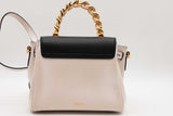 Versace La Medusa Black & White Leather Top Handle Bag Eb0926erxde