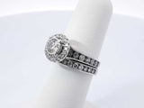 1.27cttw Diamond & 14k White Gold Bridal Set 6.3 Grams Size 6 Fw0326rexdu