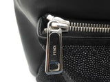 Fendi Karlito Karl Lagerfeld Black Leather Backpack Sd1024orzsa