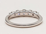 1.00 Cttw Lab Grown Diamonds 14k White Gold 2.2g Ring Size 7 Do0525wexde